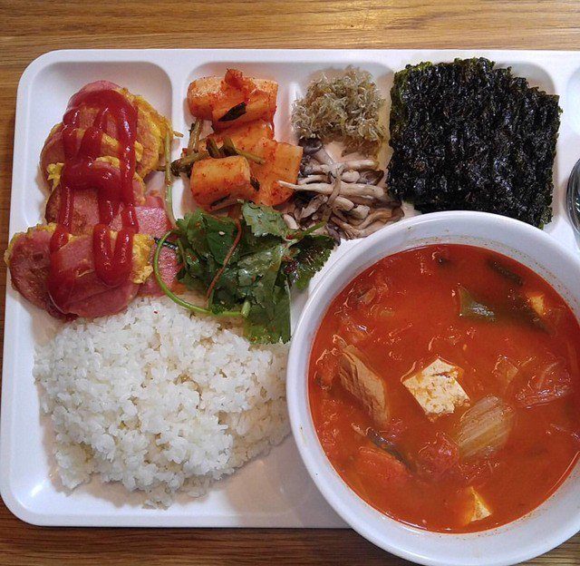 YGC Kimchi Stew and Sausages