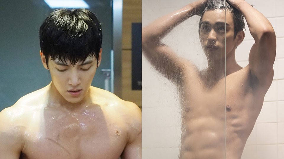 9 мужчин-актеров, которые выглядят горячо во время сцен в душе - K-POP 