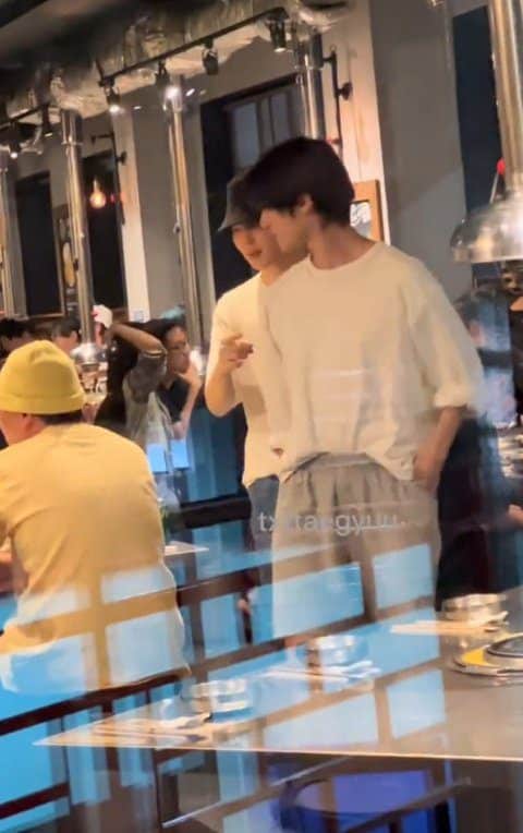 BTS Jimin and TXT Beomgyu went to eat together